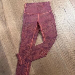 lululemon athletica Coral Textured Leggings